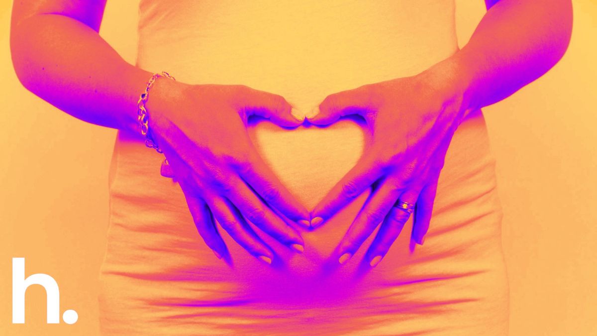 A baby bump.