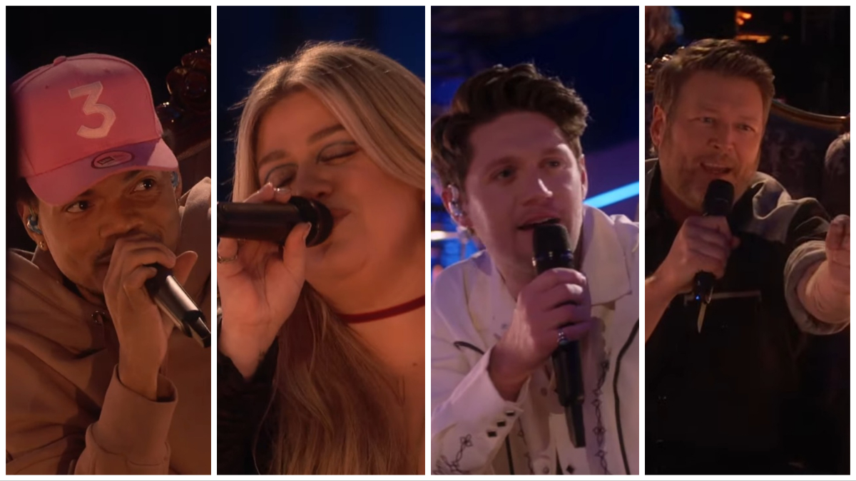 Chance the Rapper, Kelly Clarkson, Niall Horan, and Blake Shelton