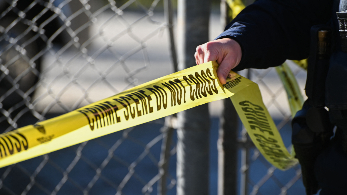 Crime scene tape.