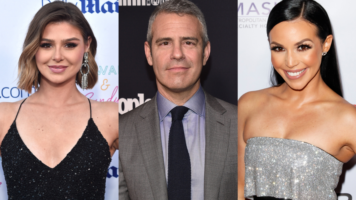 Raquel Leviss, Andy Cohen, and Scheana Shay.