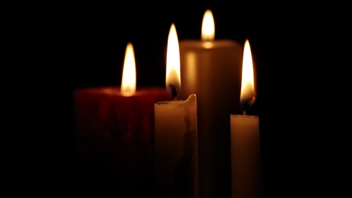 Candles burning