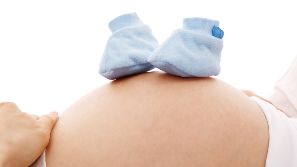 A baby bump.