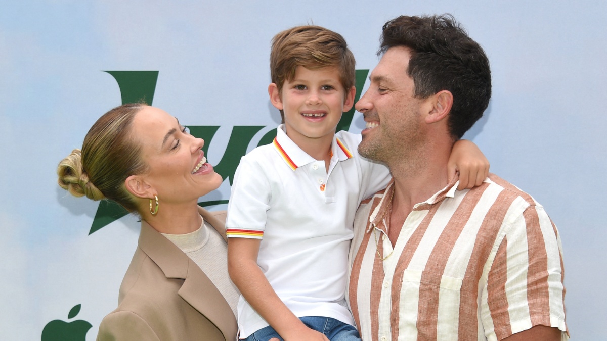 Peta Murgatroyd, Shai Chmerkovskiy, and Maks Chmerkovskiy.