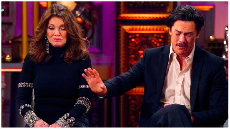 Lisa Vanderpump and Tom Sandoval at the "Vanderpump Rules" season 10 reunion.