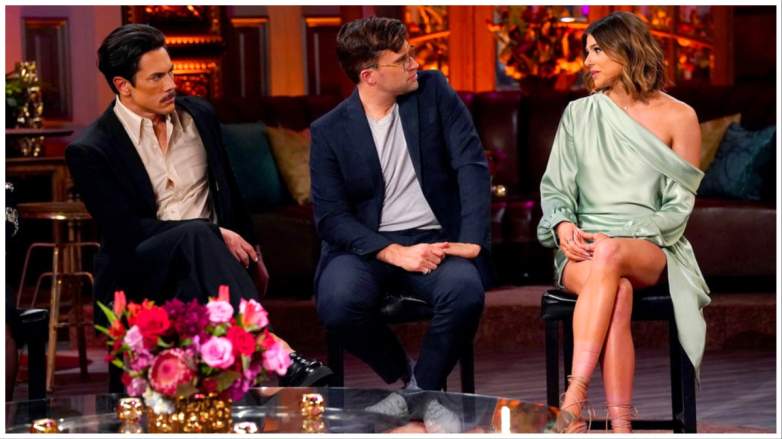 Tom Sandoval, Tom Schwartz, and Raquel Leviss.