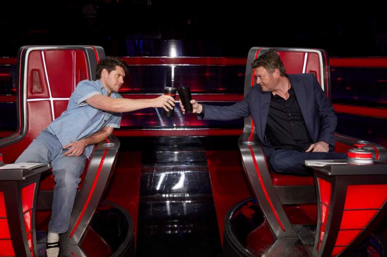 Niall Horan and Blake Shelton