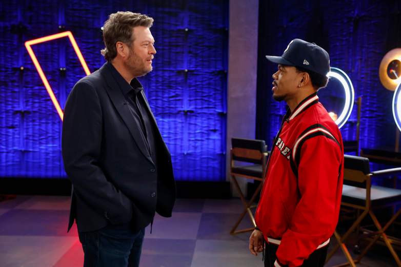Blake Shelton and Chance The Rapper.