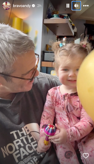 Andy Cohen and his daughter Lucy.