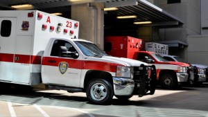 Ambulances.