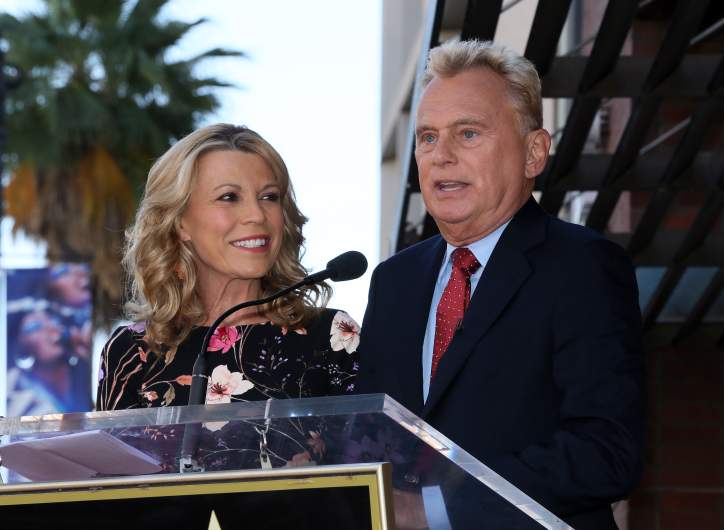 Vanna White and Pat Sajak