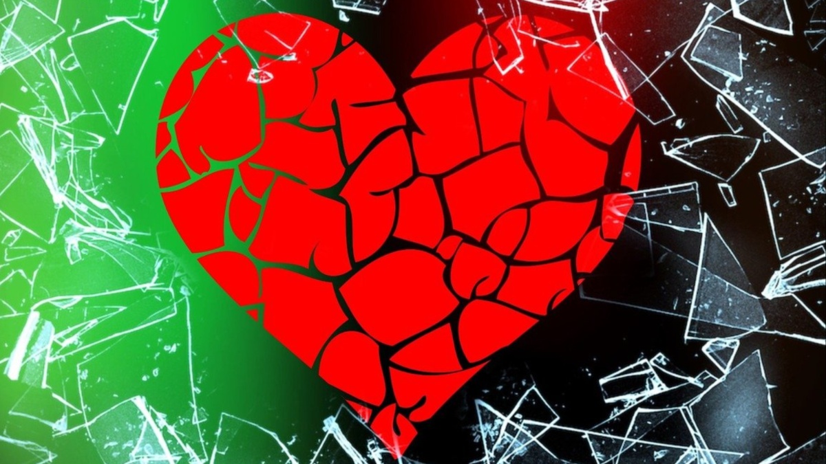 A broken heart.