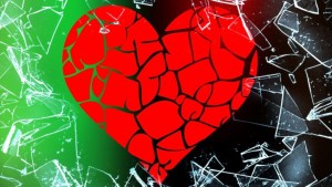 A broken heart.