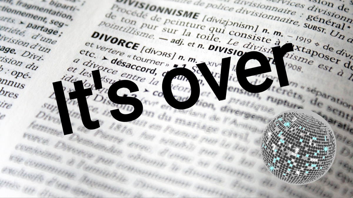 It's over text.