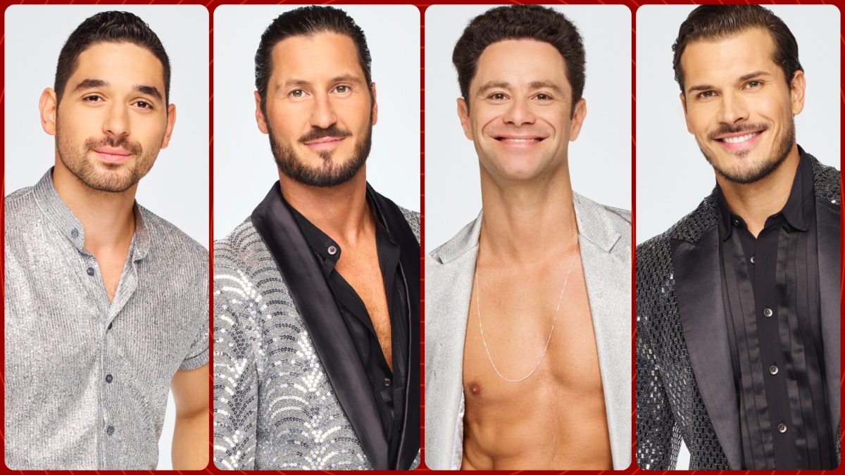 Alan Bersten, Val Chmerkovskiy, Sasha Farber, and Gleb Savchenko.