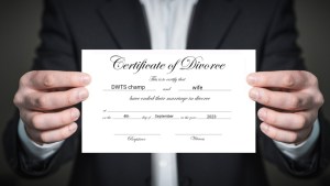 Certificate of divorce.