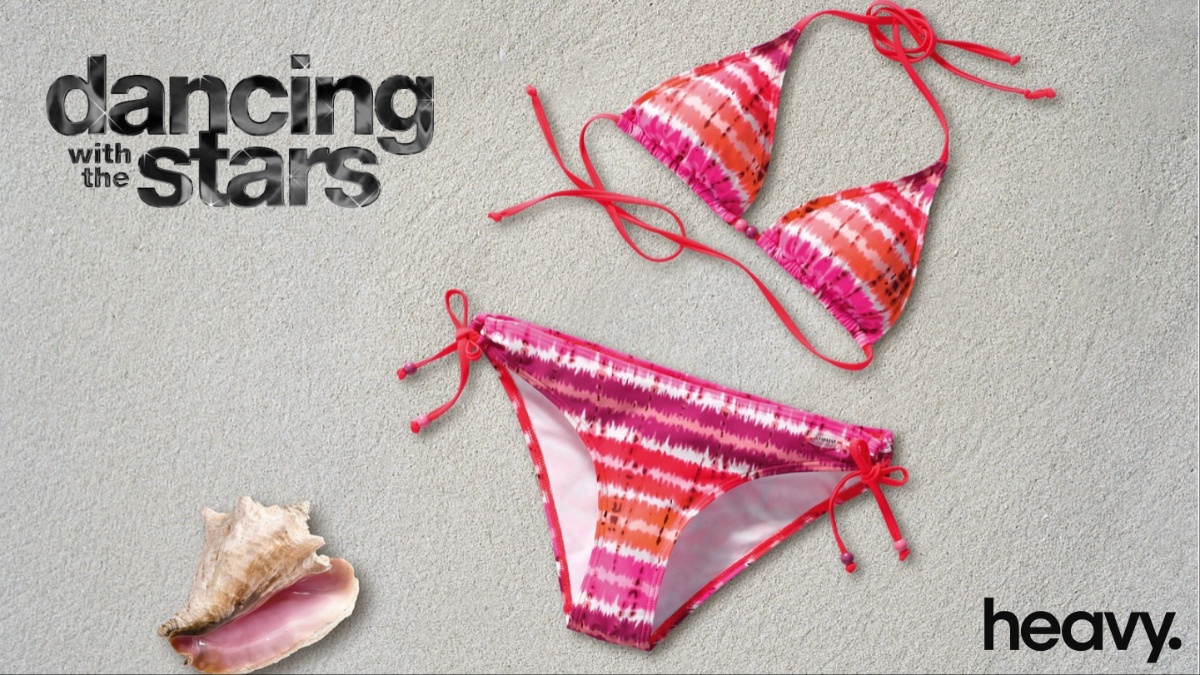 A bikini on a beach.