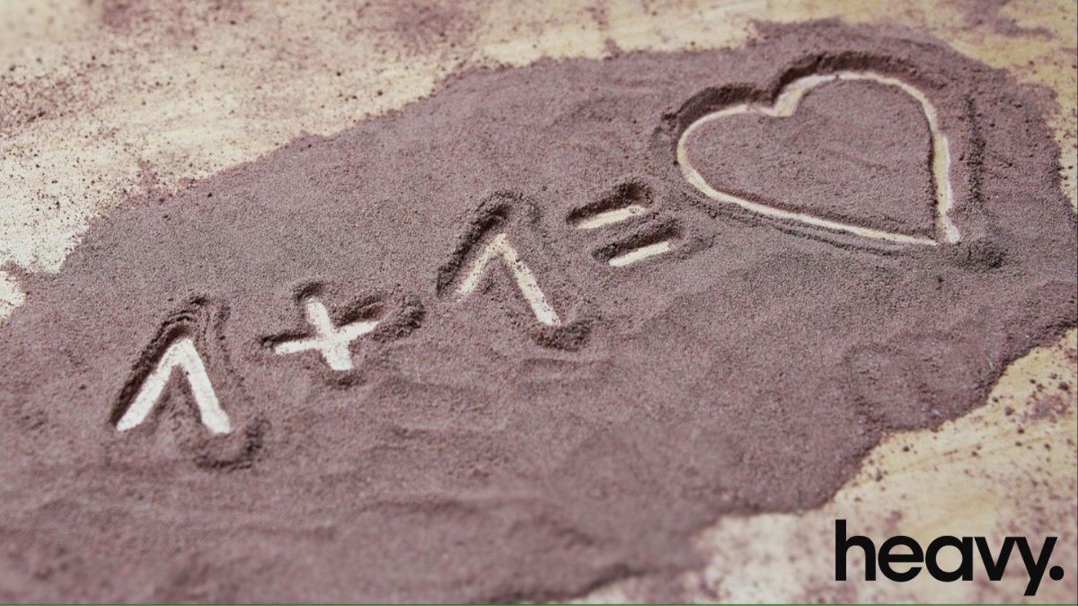 Numbers in sand.