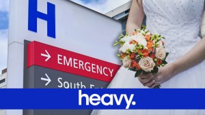 ER and bridal bouquet