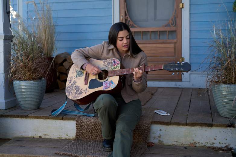 Coyle's guitar with Alice.
