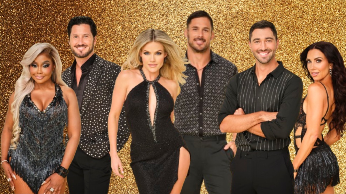 Phaedra Parks, Val Chmerkovskiy, Witney Carson, Danny Amendola, Joey Graziadei, and Jenna Johnson.