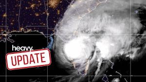 A Hallmark star shared videos as Hurricane Milton made landfall.