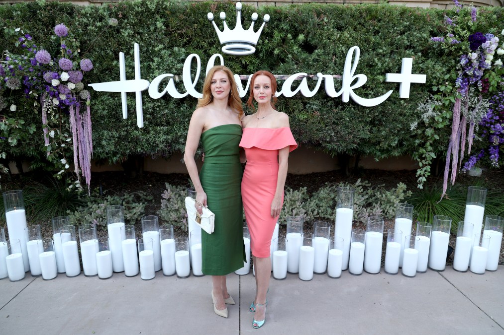 Rachelle Lefevre and Lindy Booth attend Hallmark Media’s cocktail reception during the Summer 2024 Television Critics Association Press Tour.