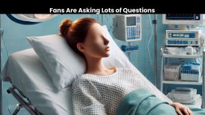 A woman in the hospital.
