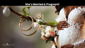 A pregnant bride.