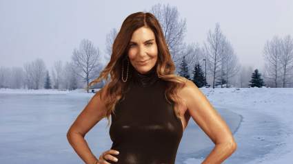 Leslie Fhima Takes Polar Plunge on 66th Birthday