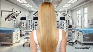 A woman in an operating room.