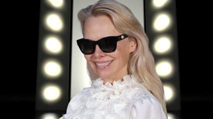 Photos Show Pamela Anderson Dressing in Pajamas-Style Outfit