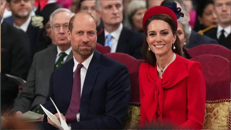 Prince William, Prince of Wales and Catherine, Princess of Wales attend the Commonwealth Day Service of Celebration at Westminster Abbey on March 10, 2025 in London, Englan