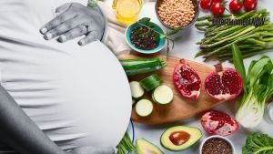 A soon-to-be-mother and food.