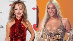 Side by side collage of Susan Lucci and Beyoncé