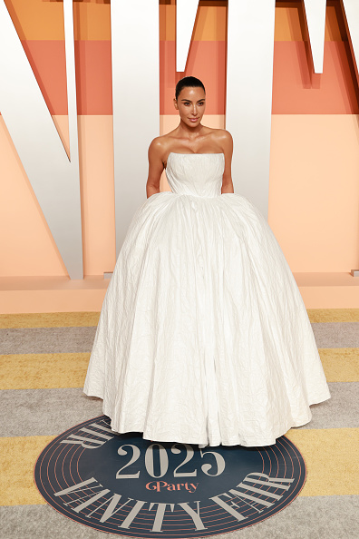 Kim Kardashian attends the 2025 Vanity Fair Oscar Party