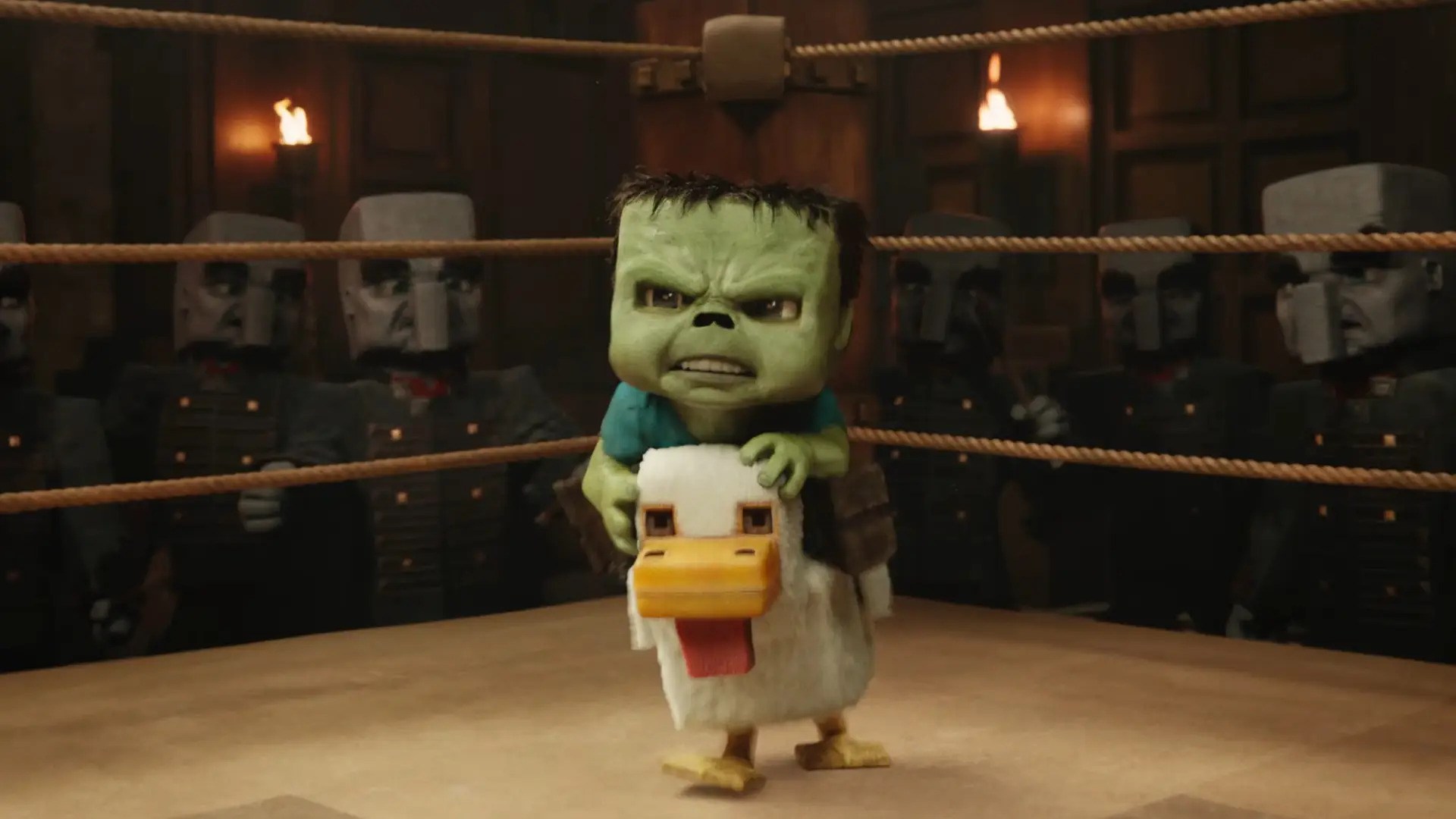 Lol Chicken Rider Teens Cheering at ‘A Minecraft Movie’ Might Just Save Cinema