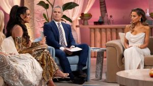 Kyle Richards, Andy Cohen. and Dorit Kemsley