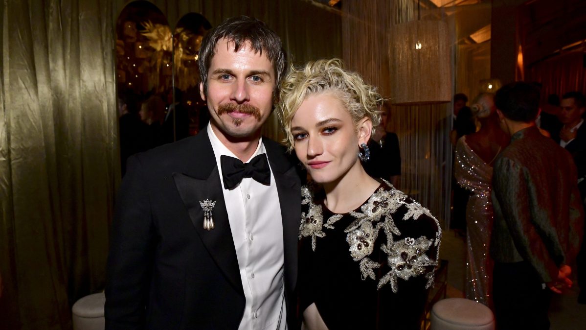 Mark Foster and Julia Garner at Netflix's 2022 Emmy Awards After Party