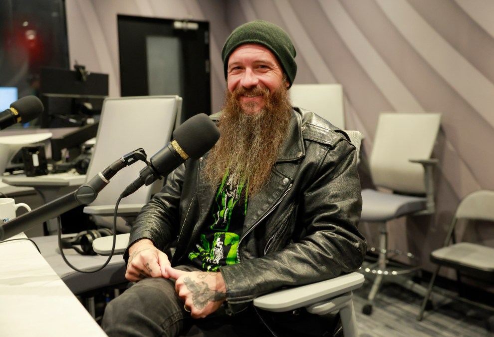 Cody Jinks smiles in a studio