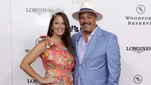 Amber Mariano and Rob Mariano attend Kentucky Derby 151 at Churchill Downs