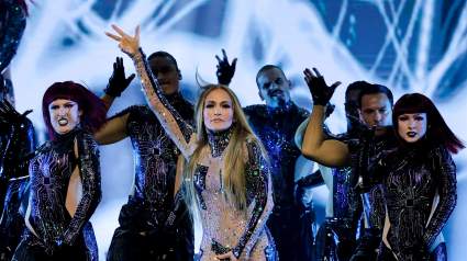 Jennifer Lopez Kisses Male & Female Dancers in Jaw-Dropping 2025 AMAs Performance