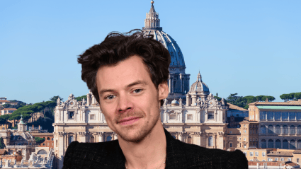 Harry Styles Spotted Amid Massive Crowd Welcoming New Pope