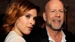 Rumer Willis and Bruce Willis attend an event