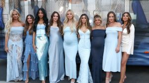 Miranda McWhorter, Jessi Ngatikaura, Layla Taylor, Mikayla Matthews, Mayci Neeley, Taylor Frankie Paul, Jennifer Affleck, Whitney Leavitt and Demi Engemann attend the Los Angeles Premiere and FYC Event of Hulu's "The Secret Lives Of Mormon Wives" Season 2 at Paramount Studios on May 09, 2025