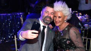 Stuart Claxton and Anne Burrell appears as City Harvest Presents The 40th Anniversary Gala: House Of Harvest at Cipriani 42nd Street