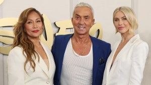 Carrie Ann Inaba, Bruno Tonioli, and Julianne Hough