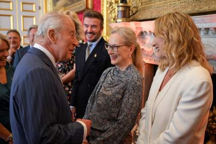 King Charles Bonds with David Beckham, Meryl Streep, and Kate Winslet at Palace Event