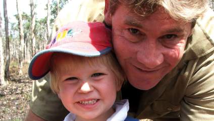 Robert Irwin Smiles While Watching Late Dad Steve Irwin’s Film on Flight