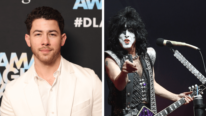 Nick Jonas and Paul Stanley
