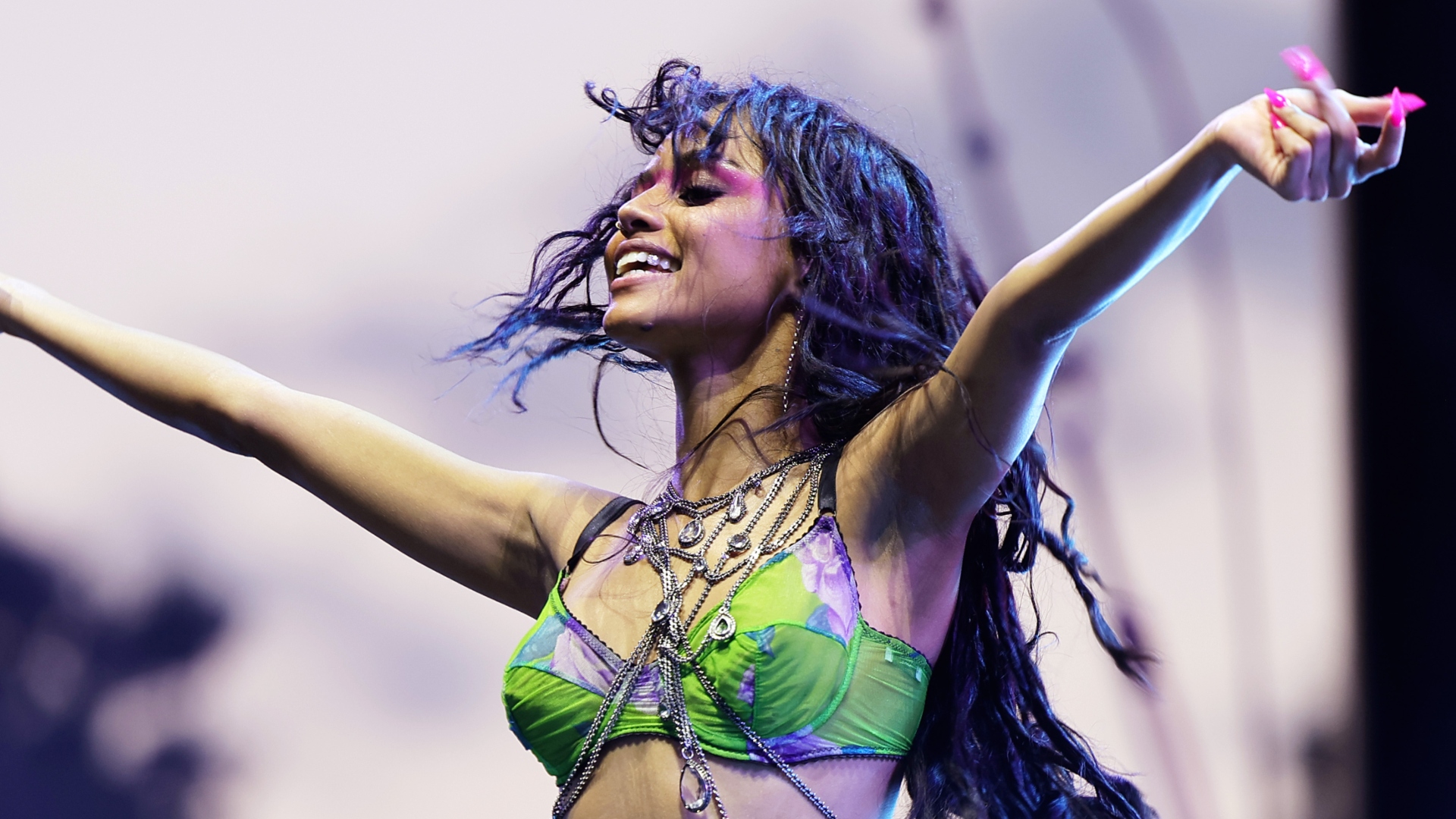 Tyla performing